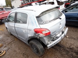 2017 MITSUBISHI MIRAGE ES HATCHBACK SILVER 1.2 AT 213993